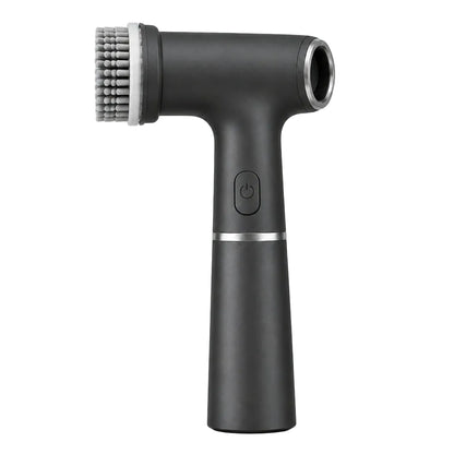 Handheld rechargeable electric rotating shower scrubber